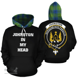 Scottish Johnston Ancient Clan Tartan Hoodie - In My Head Style Scottish Plaid Tartan Plaid