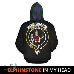 Elphinstone Clan Tartan Hoodie - In My Head Style Scottish Plaid Tartan Plaid