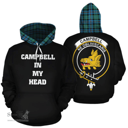 Campbell of Cawdor Ancient Clan Tartan Hoodie - In My Head Style Scottish Plaid Tartan Plaid