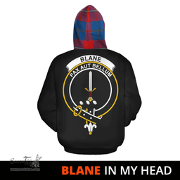Blane Clan Tartan Hoodie - In My Head Style Scottish Plaid Tartan Plaid