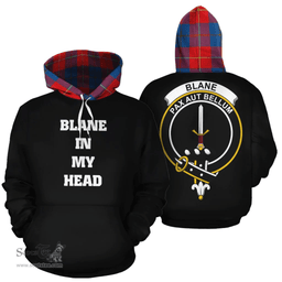 Blane Clan Tartan Hoodie - In My Head Style Scottish Plaid Tartan Plaid