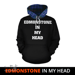 Edmonstone Clan Tartan Hoodie - In My Head Style Scottish Plaid Tartan Plaid