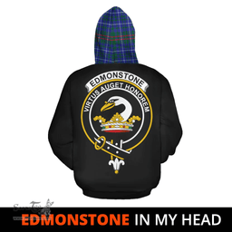 Edmonstone Clan Tartan Hoodie - In My Head Style Scottish Plaid Tartan Plaid