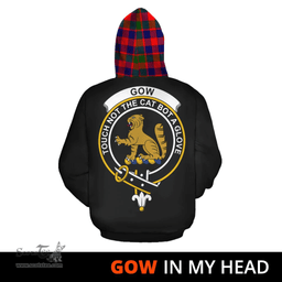 Scottish Gow Modern Clan Tartan Hoodie - In My Head Style Scottish Plaid Tartan Plaid