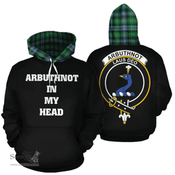 Arbuthnot Ancient Clan Tartan Hoodie - In My Head Style Scottish Plaid Tartan Plaid