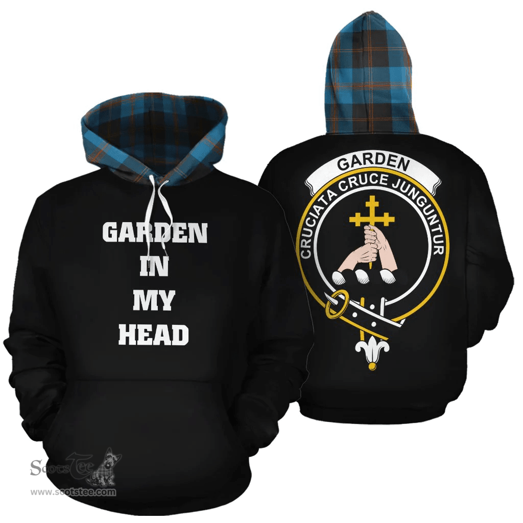 Scottish Garden Clan Tartan Hoodie - In My Head Style Scottish Plaid Tartan Plaid