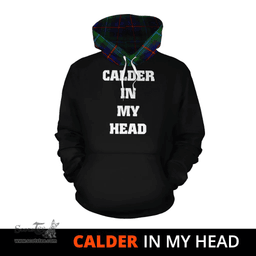 Calder Modern Clan Tartan Hoodie - In My Head Style Scottish Plaid Tartan Plaid