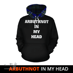 Arbuthnot Modern Clan Tartan Hoodie - In My Head Style Scottish Plaid Tartan Plaid