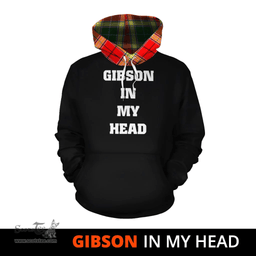 Scottish Gibson Clan Tartan Hoodie - In My Head Style Scottish Plaid Tartan Plaid