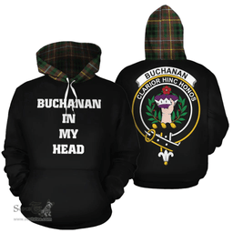 Buchanan Hunting Clan Tartan Hoodie - In My Head Style Scottish Plaid Tartan Plaid