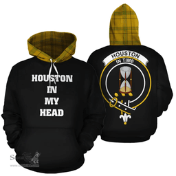 Scottish Houston Clan Tartan Hoodie - In My Head Style Scottish Plaid Tartan Plaid