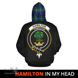 Scottish Hamilton Hunting Modern Clan Tartan Hoodie - In My Head Style Scottish Plaid Tartan Plaid