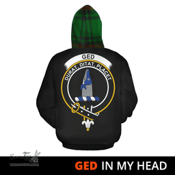 Scottish Ged Clan Tartan Hoodie - In My Head Style Scottish Plaid Tartan Plaid