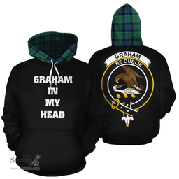 Scottish Graham of Menteith Ancient Clan Tartan Hoodie - In My Head Style Scottish Plaid Tartan Plaid