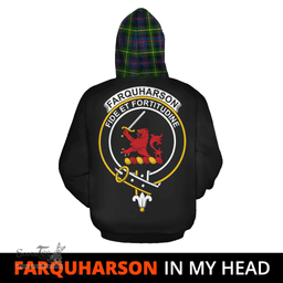 Farquharson Modern Clan Tartan Hoodie - In My Head Style Scottish Plaid Tartan Plaid