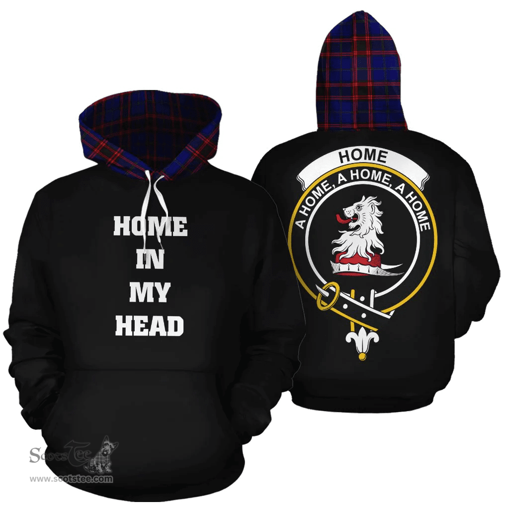 Scottish Home Modern Clan Tartan Hoodie - In My Head Style Scottish Plaid Tartan Plaid