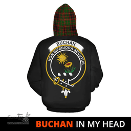 Buchan Modern Clan Tartan Hoodie - In My Head Style Scottish Plaid Tartan Plaid