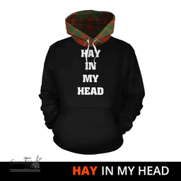 Scottish Hay Ancient Clan Tartan Hoodie - In My Head Style Scottish Plaid Tartan Plaid