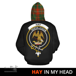 Scottish Hay Ancient Clan Tartan Hoodie - In My Head Style Scottish Plaid Tartan Plaid