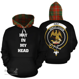 Scottish Hay Ancient Clan Tartan Hoodie - In My Head Style Scottish Plaid Tartan Plaid