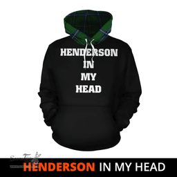 Scottish Henderson Modern Clan Tartan Hoodie - In My Head Style Scottish Plaid Tartan Plaid