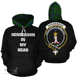 Scottish Henderson Modern Clan Tartan Hoodie - In My Head Style Scottish Plaid Tartan Plaid