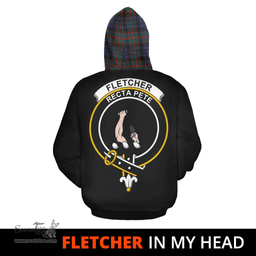 Scottish Fletcher of Dunans Clan Tartan Hoodie - In My Head Style Scottish Plaid Tartan Plaid