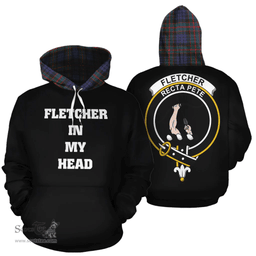 Scottish Fletcher of Dunans Clan Tartan Hoodie - In My Head Style Scottish Plaid Tartan Plaid
