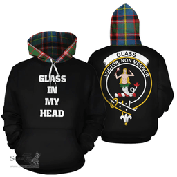 Scottish Glass Clan Tartan Hoodie - In My Head Style Scottish Plaid Tartan Plaid