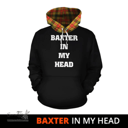 Baxter Clan Tartan Hoodie - In My Head Style Scottish Plaid Tartan Plaid
