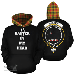 Baxter Clan Tartan Hoodie - In My Head Style Scottish Plaid Tartan Plaid