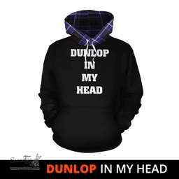 Dunlop Modern Clan Tartan Hoodie - In My Head Style Scottish Plaid Tartan Plaid