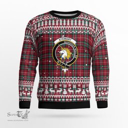 Scottish Stewart Stuart Of Bute Clan Badge Tartan Ugly Sweatshirt Scottish Plaid Tartan Plaid - ScotsTee - scotstee.com