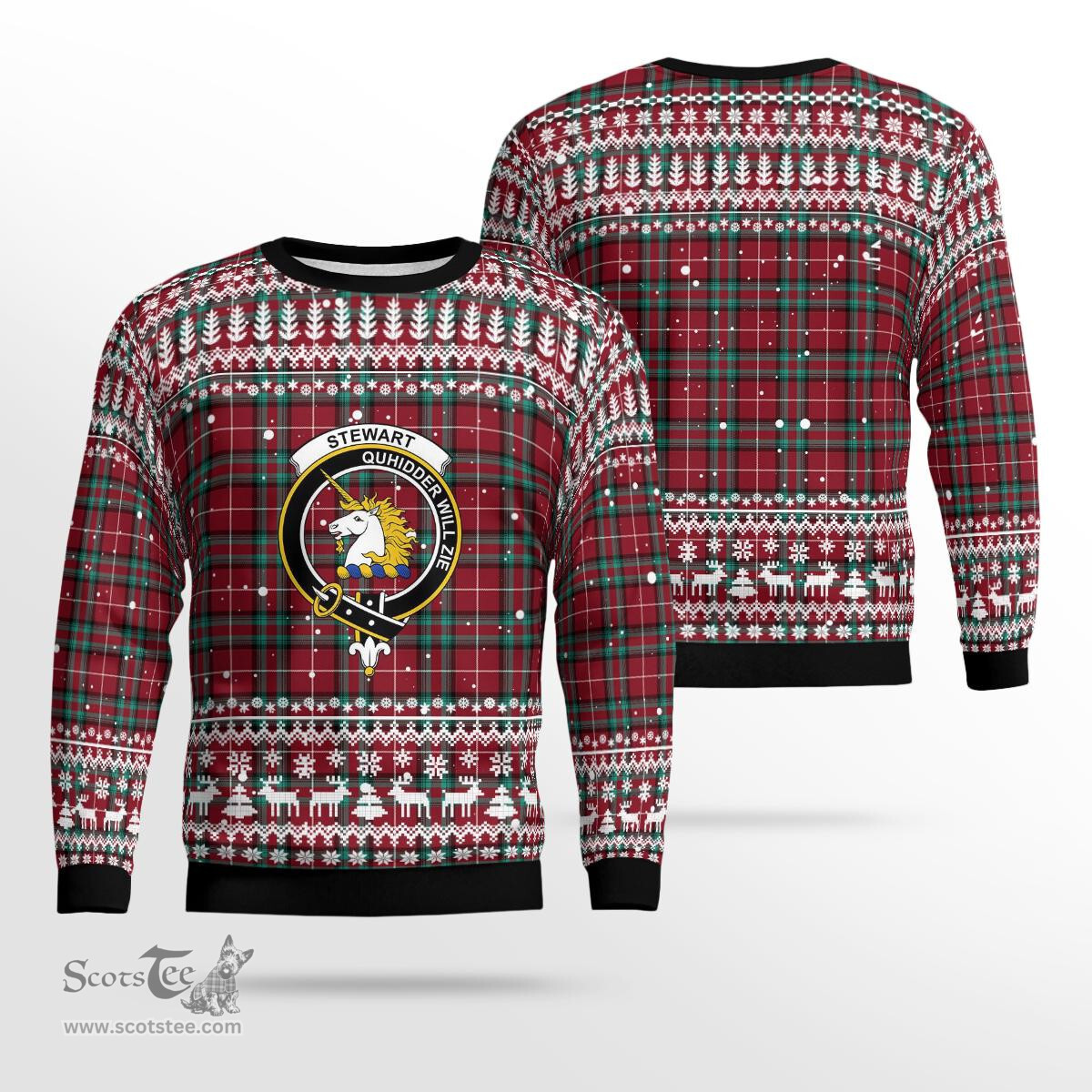 Scottish Stewart Stuart Of Bute Clan Badge Tartan Ugly Sweatshirt Scottish Plaid Tartan Plaid - ScotsTee - scotstee.com