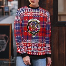 Scottish Wishart Clan Badge Tartan Ugly Sweatshirt Scottish Plaid Tartan Plaid - ScotsTee - scotstee.com