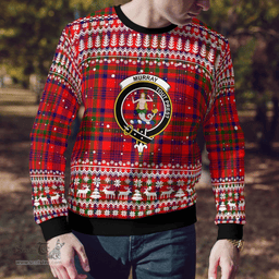 Scottish Murray Of Dysart Clan Badge Tartan Ugly Sweatshirt Scottish Plaid Tartan Plaid - ScotsTee - scotstee.com
