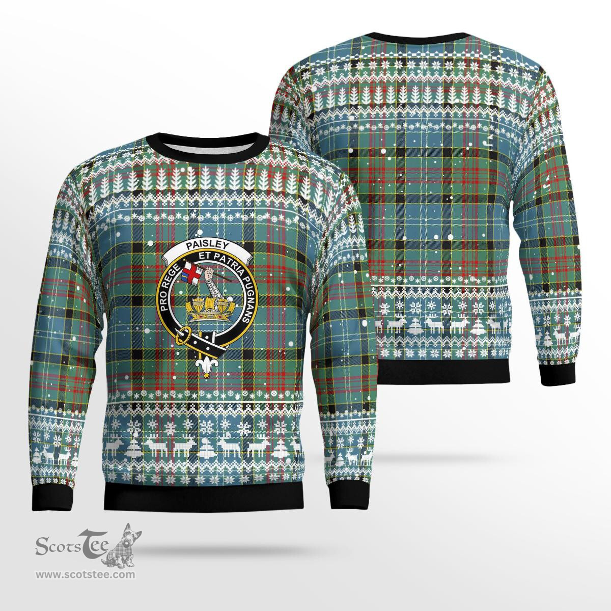 Scottish Paisley Clan Badge Tartan Ugly Sweatshirt Scottish Plaid Tartan Plaid - ScotsTee - scotstee.com