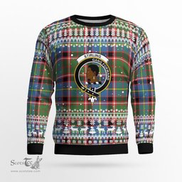 Scottish Stirling Of Keir Clan Badge Tartan Ugly Sweatshirt Scottish Plaid Tartan Plaid - ScotsTee - scotstee.com