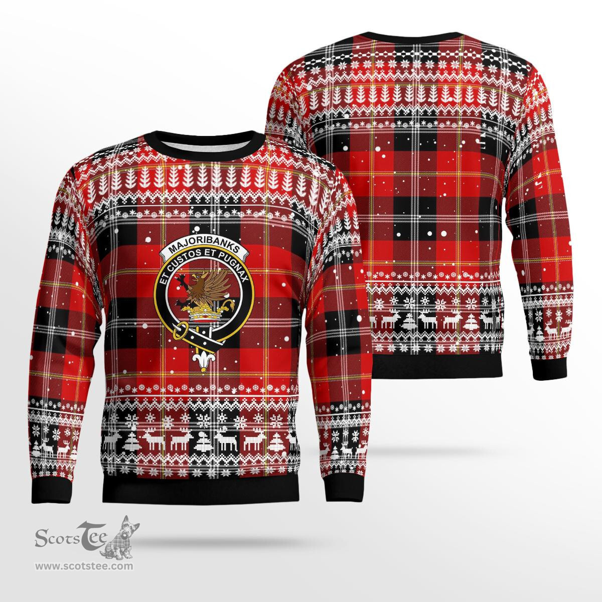 Scottish Majoribanks Clan Badge Tartan Ugly Sweatshirt Scottish Plaid Tartan Plaid - ScotsTee - scotstee.com