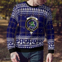 Scottish Crichton Clan Badge Tartan Ugly Sweatshirt Scottish Plaid Tartan Plaid - ScotsTee - scotstee.com