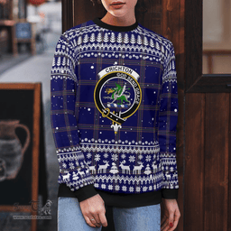 Scottish Crichton Clan Badge Tartan Ugly Sweatshirt Scottish Plaid Tartan Plaid - ScotsTee - scotstee.com