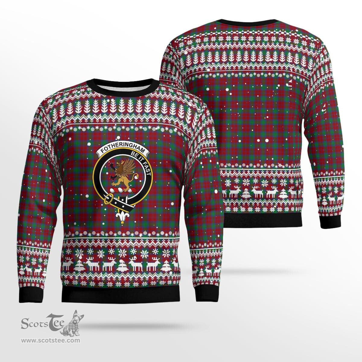 Scottish Fotheringham Clan Badge Tartan Ugly Sweatshirt Scottish Plaid Tartan Plaid - ScotsTee - scotstee.com