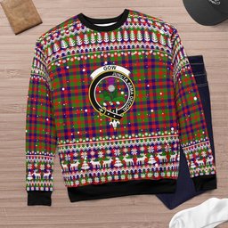 Scottish Gow Of Skeoch Clan Badge Tartan Ugly Sweatshirt Scottish Plaid Tartan Plaid - ScotsTee - scotstee.com