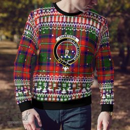 Scottish Charteris Earls Of Wemyss Clan Badge Tartan Ugly Sweatshirt Scottish Plaid Tartan Plaid - ScotsTee - scotstee.com