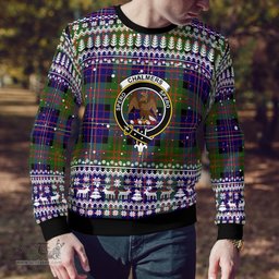 Scottish Chalmers Balnacraig Clan Badge Tartan Ugly Sweatshirt Scottish Plaid Tartan Plaid - ScotsTee - scotstee.com