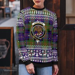 Scottish Chalmers Balnacraig Clan Badge Tartan Ugly Sweatshirt Scottish Plaid Tartan Plaid - ScotsTee - scotstee.com