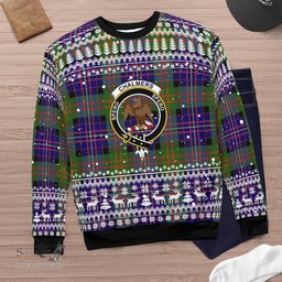 Scottish Chalmers Balnacraig Clan Badge Tartan Ugly Sweatshirt Scottish Plaid Tartan Plaid - ScotsTee - scotstee.com