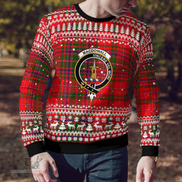 Scottish Macdowall Of Garthland Clan Badge Tartan Ugly Sweatshirt Scottish Plaid Tartan Plaid - ScotsTee - scotstee.com