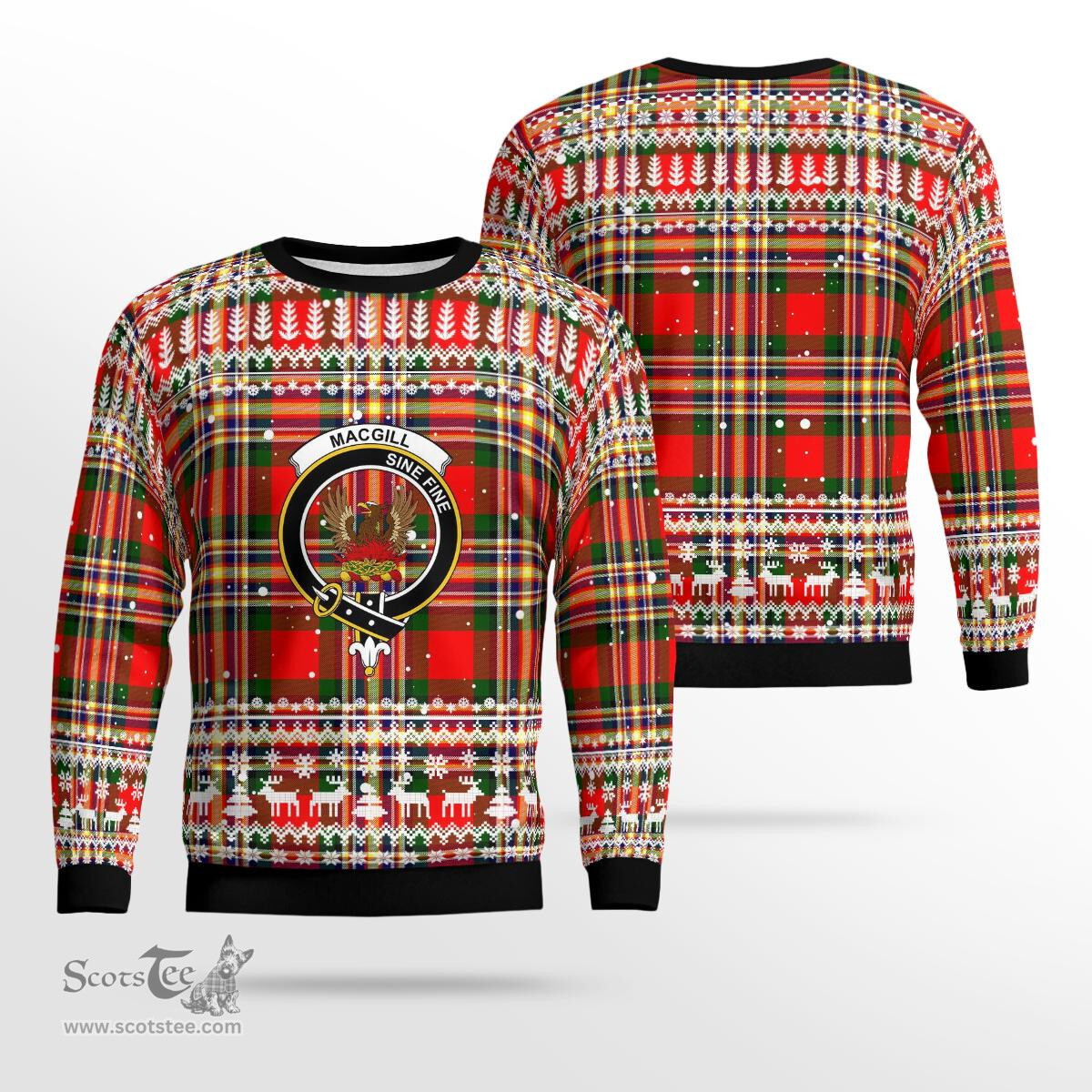 Scottish Macgill Makgill Clan Badge Tartan Ugly Sweatshirt Scottish Plaid Tartan Plaid - ScotsTee - scotstee.com