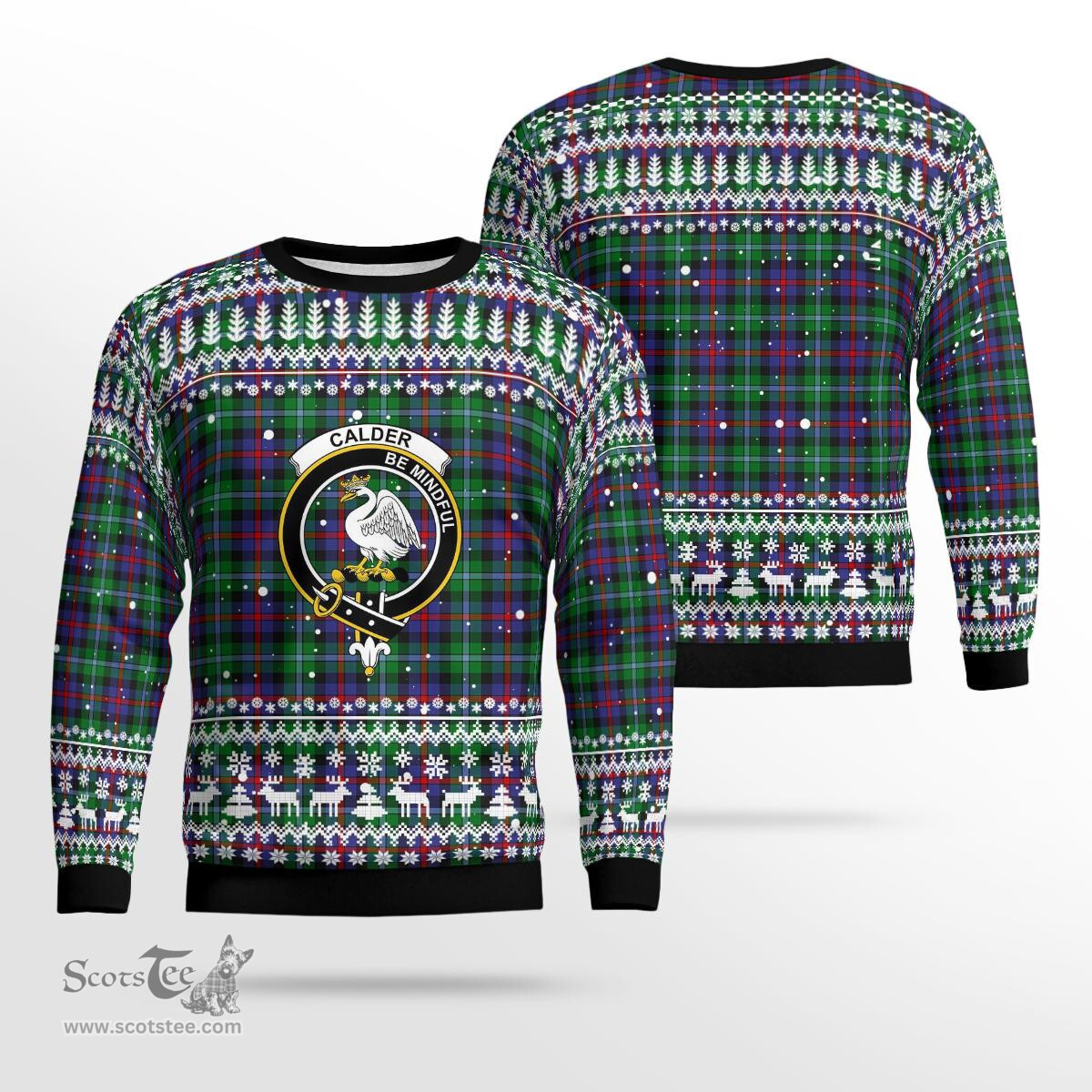 Scottish Calder Calder-campbell Clan Badge Tartan Ugly Sweatshirt Scottish Plaid Tartan Plaid - ScotsTee - scotstee.com